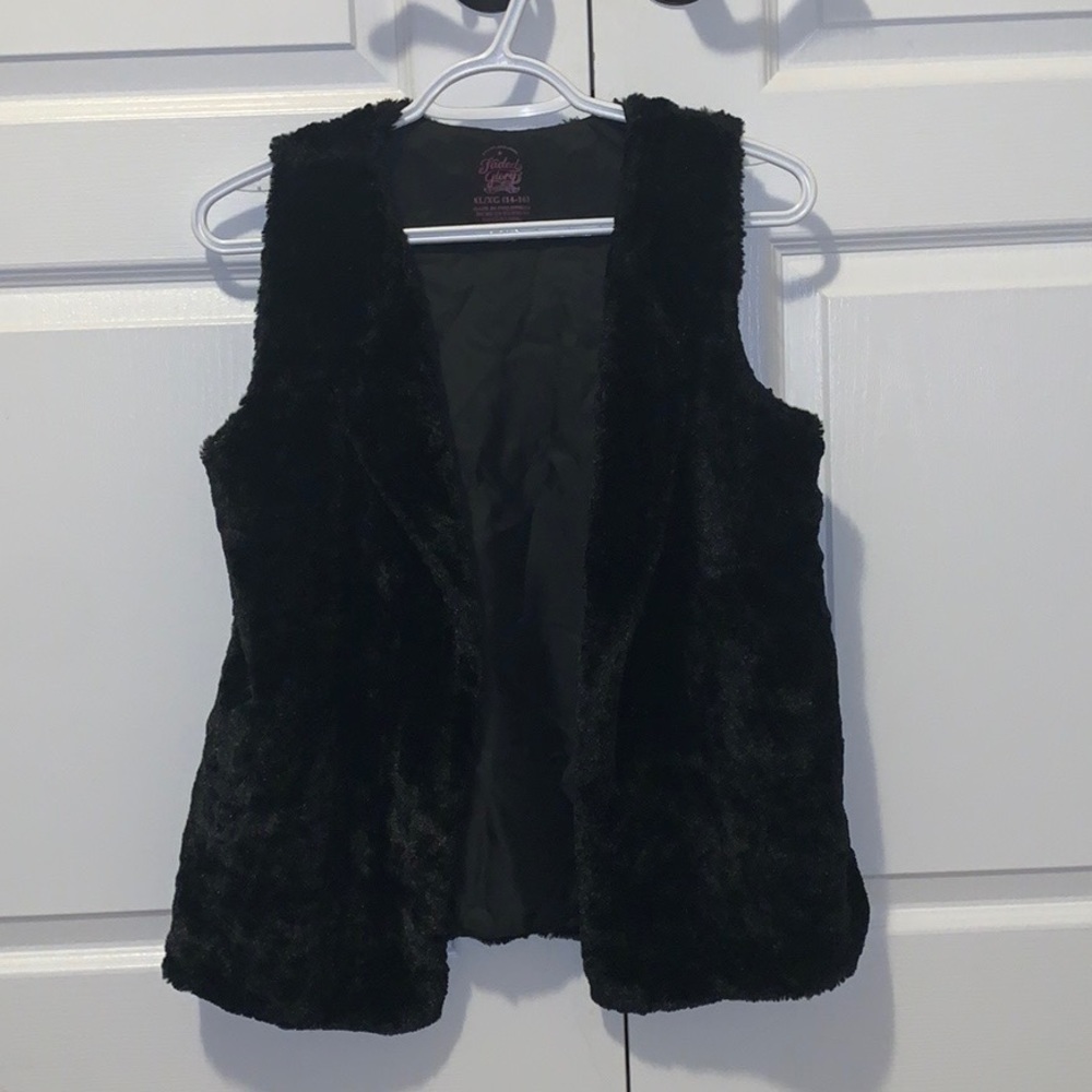 Furry cardigan